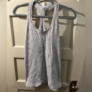 lululemon Grey And White Tank
